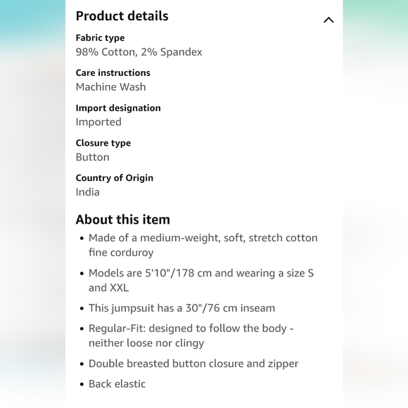 Corduroy Jumpsuit - Picture 10 of 11
